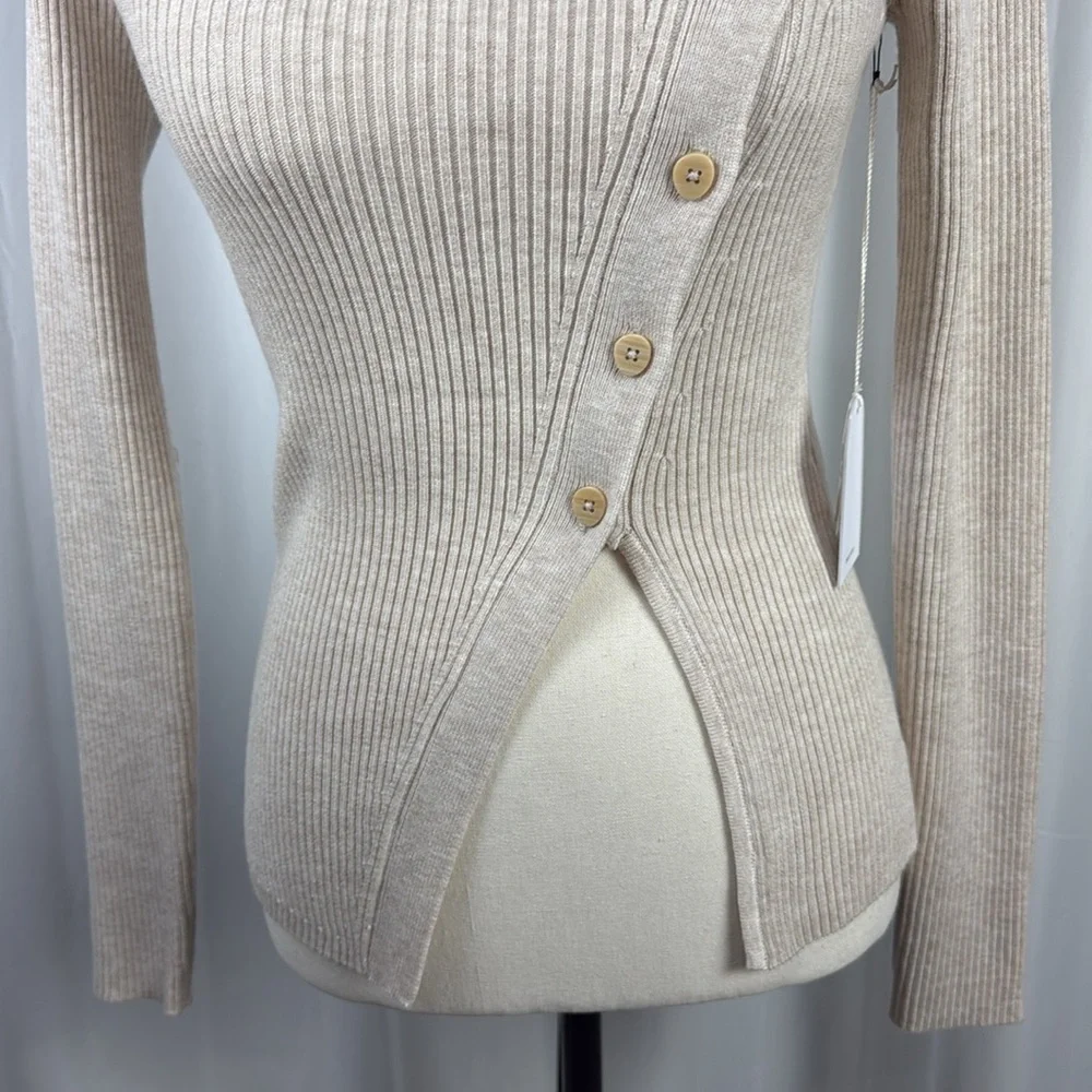 Song of Style Beige Off-Shoulder Sweater - Picture 3 of 8